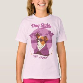 Camiseta Feminina Infantil DOG STYLE T Shirt