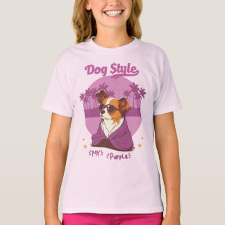 Camiseta Feminina Infantil DOG STYLE T Shirt