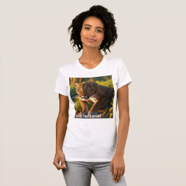 Camiseta feminina justa Bella+Canvas Onça Pintada T Shirt