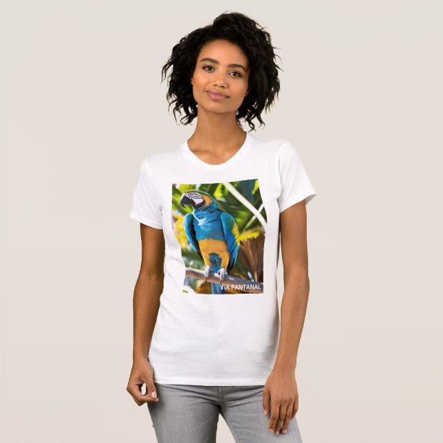 Camiseta feminina justa Bella+Canvas T Shirt (Hel framsida)