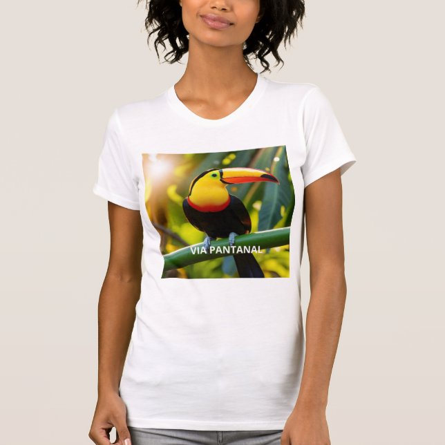 Camiseta feminina justa Bella+Canvas Tucano T Shirt (Framsida)