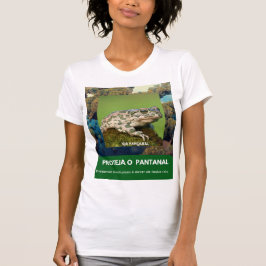Camiseta feminina justa Bella+Canvas Via Pantanal  T Shirt