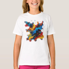 Camiseta Feminina Juvenil Básica Arte Expressão T Shirt