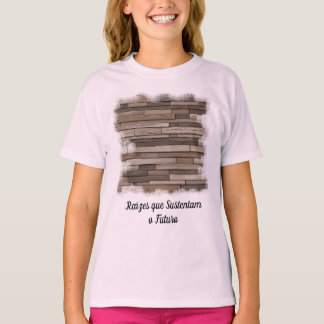 Camiseta Feminina Juvenil Básica Madeira T Shirt