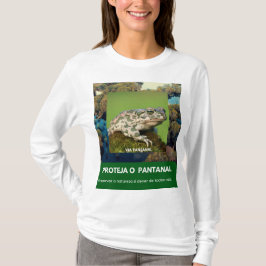 Camiseta Feminina Mangas Longas Via Pantanal Sapo T Shirt