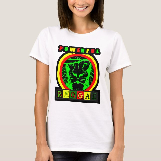 Camiseta Feminina Powerful Reggae T Shirt (Framsida)
