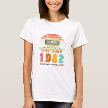 Camiseta Feminina Vintage Edição Limitada 1982
