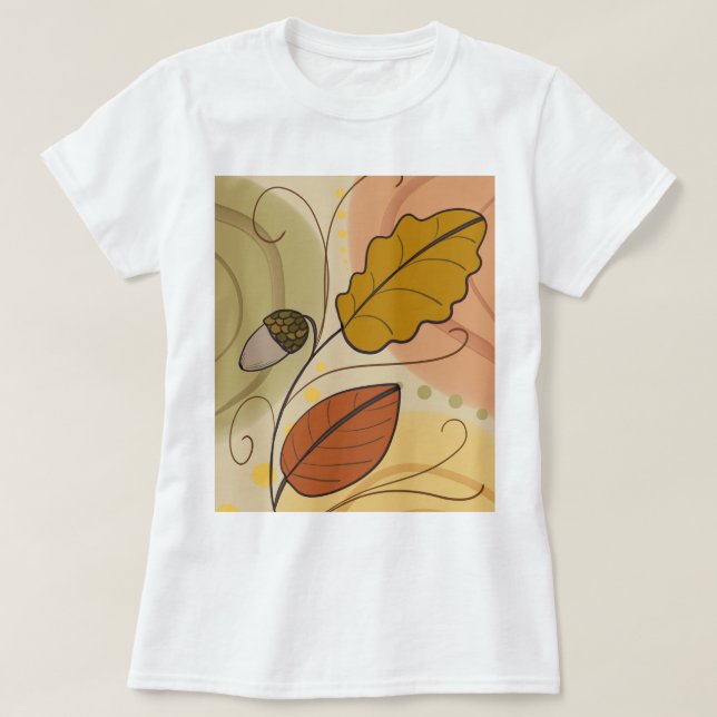 Camiseta folhas do vento de outono t shirt (Design framsida)