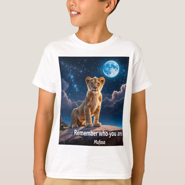 Camiseta Frase Inspiradora de Mufasa T Shirt (Framsida)