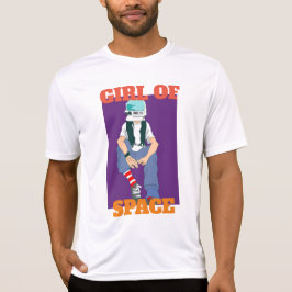 camiseta girl on of space t shirt