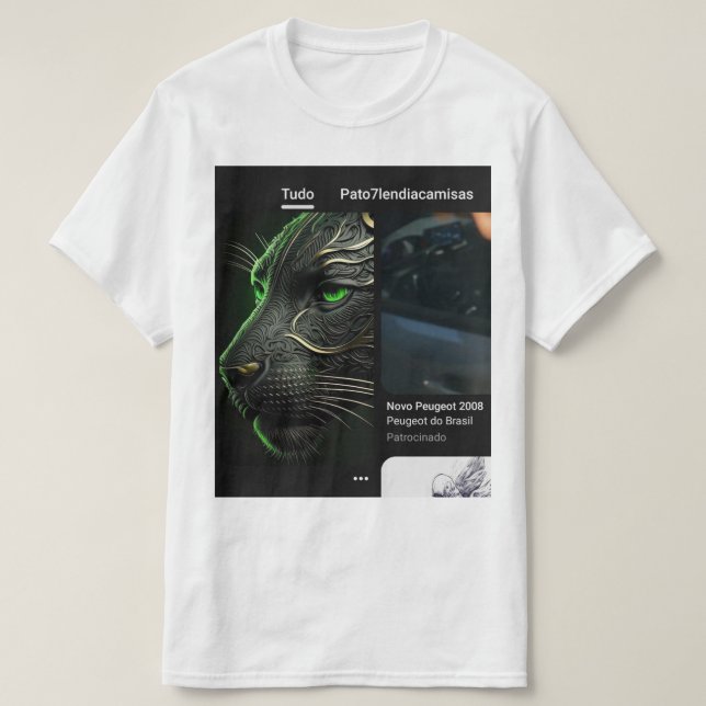 Camiseta gola canoa Masculino simples  T Shirt (Design framsida)