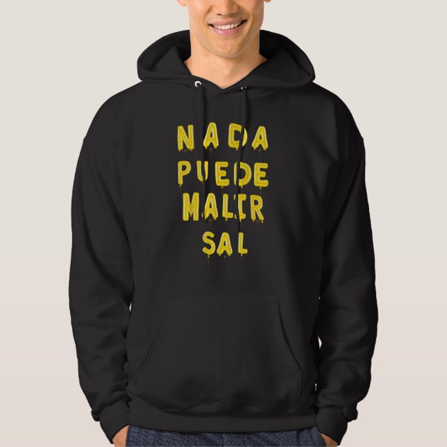 Camiseta Graciosa Para Latinos Hispanos in Spanish Hoodie (Framsida)
