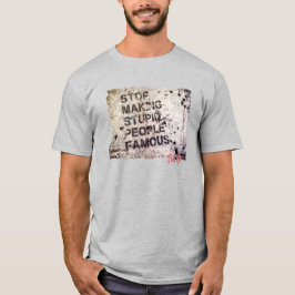 Camiseta Graffiti Stop stupid people T Shirt