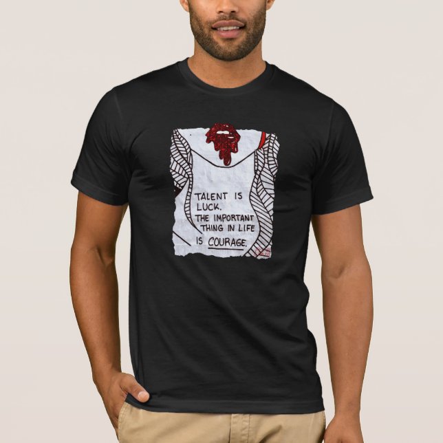 Camiseta Graffiti Talent is luck T Shirt (Framsida)
