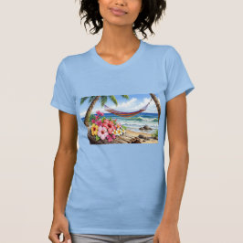 Camiseta hamaca en el mar t shirt