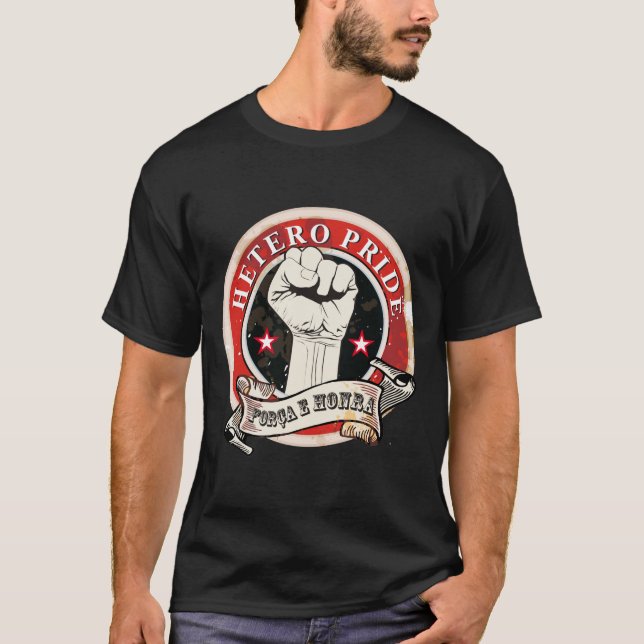 Camiseta Hetero Pride T-shirt (Framsida)