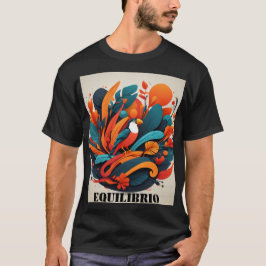 Camiseta Hombre Arte Simbólico Equilibrio Natural T Shirt