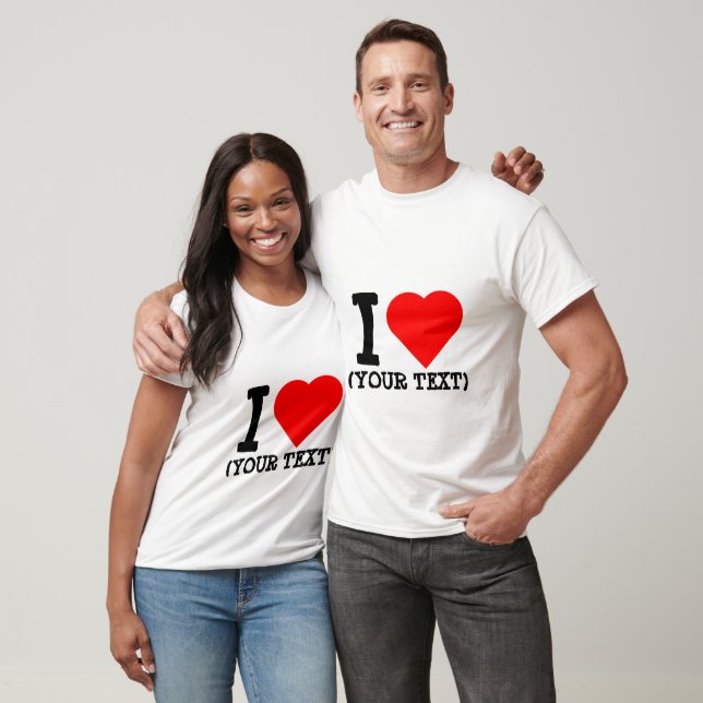 Camiseta I LOVE reutilizable T Shirt (Unisex)