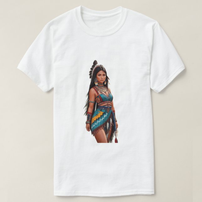 Camiseta índia da natureza t shirt (Design framsida)