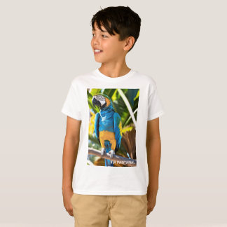 Camiseta Infantil Básica Arara Azul T Shirt