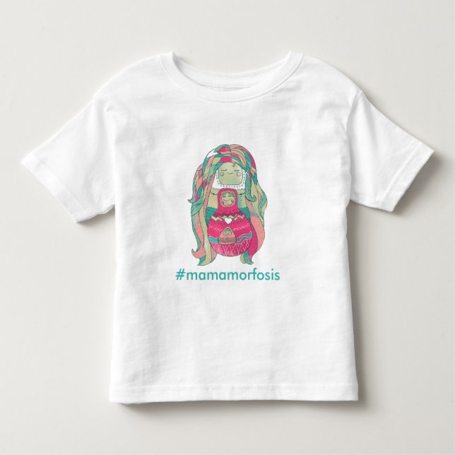 Camiseta infantil "#Mamamorfosis" Personalizable T Shirt (Framsida)