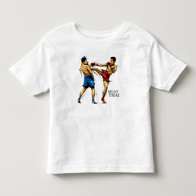 Camiseta Infantil Muay Thai / Boxe Tailandês T Shirt (Framsida)