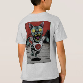 Camiseta Infantil Zombie Runner Cat - Back T Shirt