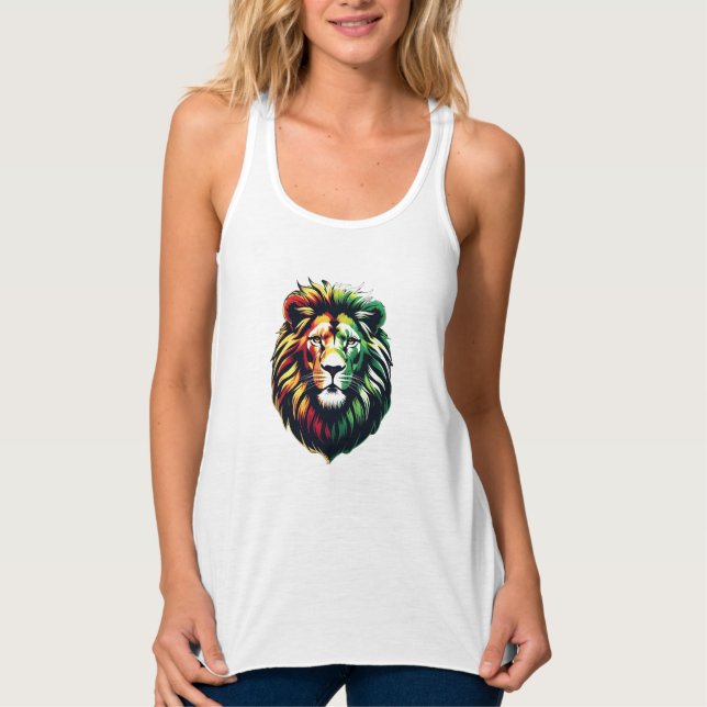 Camiseta Jah Bless - Reggae Vibes Women's T-Shirt Linne Med Racerback (Framsida)