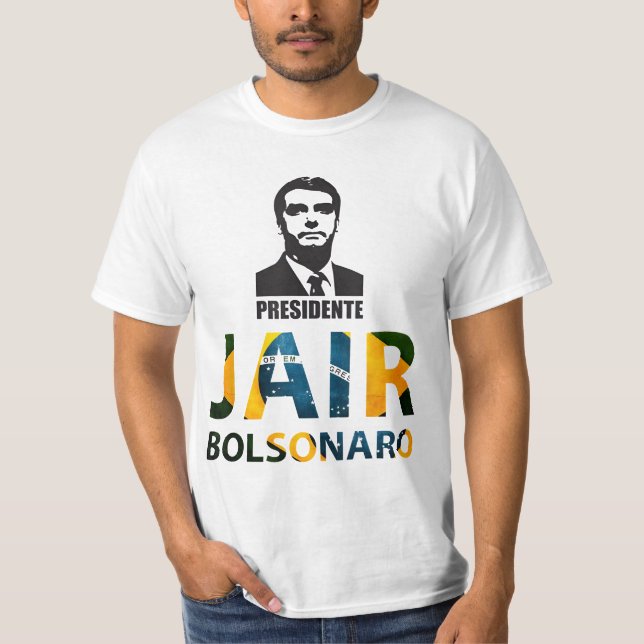 Camiseta Jair Bolsonaro 2022 para Presidente T Shirt (Framsida)