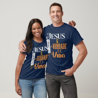Camiseta Jesus o caminho verdade vida joão 14 6 cr T Shirt