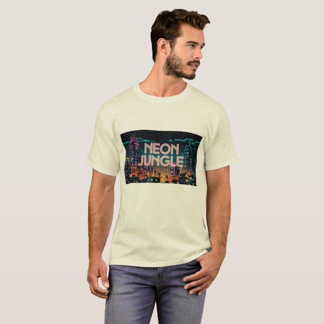 camiseta Jungla de Neon T Shirt (Hel framsida)