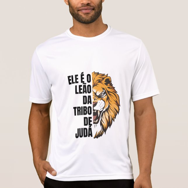 Camiseta Leão da Tribo de Judá T Shirt (Framsida)