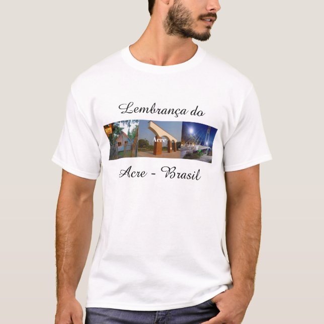 Camiseta lembrança do Acre Brasil T Shirt (Framsida)