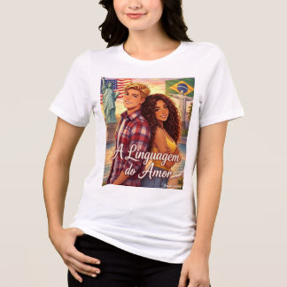 camiseta literária romantica A linguagem do amor T Shirt