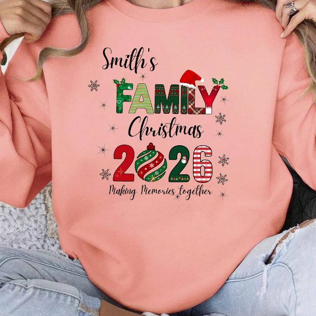 Camiseta Long-sleeved Christmas T-shirt 2026 (Skapare uppladdad)
