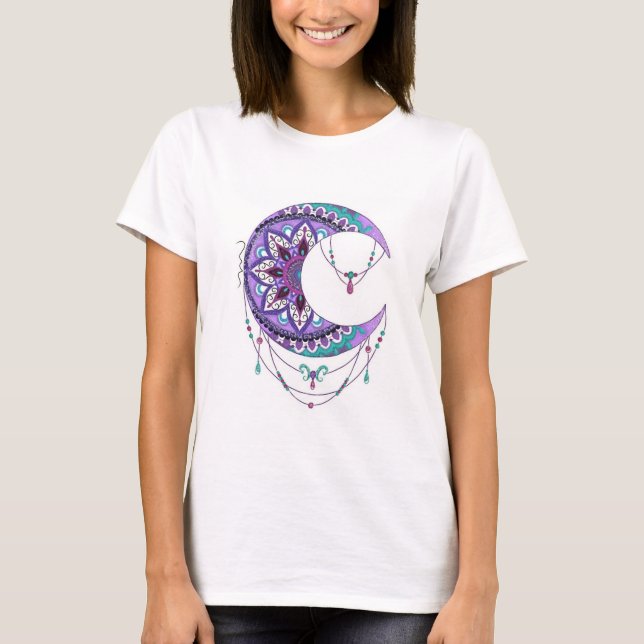 Camiseta Lua Mandala T Shirt (Framsida)
