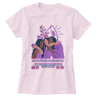 Camiseta manga corta femenina para chicas valiente t shirt