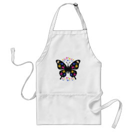 Camiseta mariposa con flores multicolor förkläde