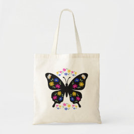 Camiseta mariposa con flores multicolor tygkasse