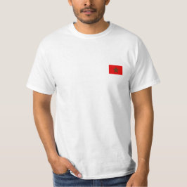 Camiseta Marruecos con bandera en el pecho y Diseñ T Shirt