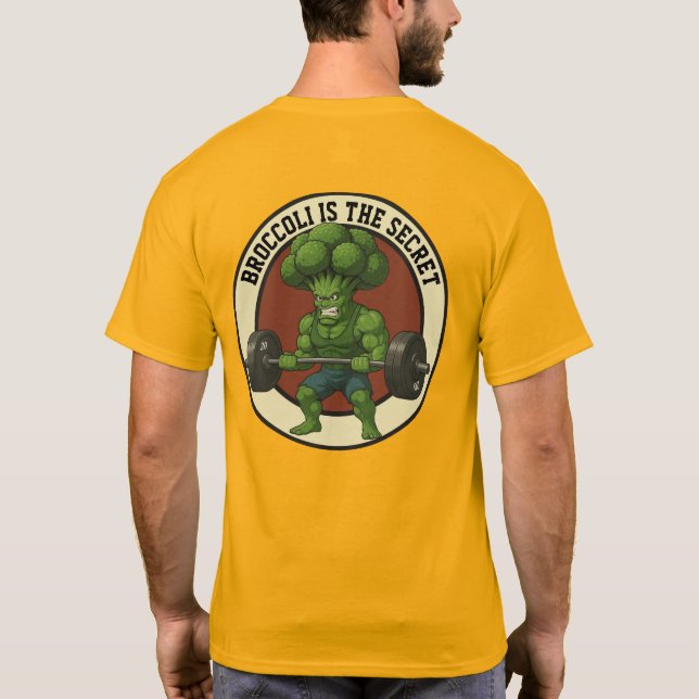 Camiseta Masc. Broccoli is the Secret - Back T Shirt (Baksida)