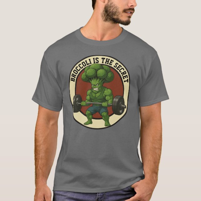 Camiseta Masc. Broccoli is the Secret - Front T Shirt (Framsida)