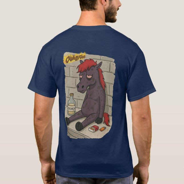 Camiseta Masc. Cavalo de Fogo - Back T Shirt (Baksida)