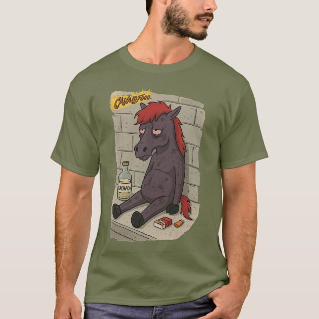 Camiseta Masc. Cavalo de Fogo - Front T Shirt (Framsida)