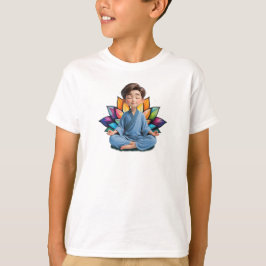Camiseta Masc Infantil Básica Meditação-2 T Shirt