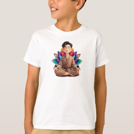 Camiseta Masc Infantil Básica Meditação-3 T Shirt