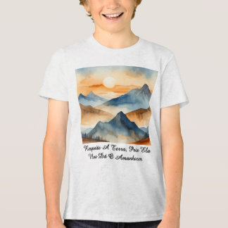 Camiseta Masc Juvenil Básica Amanhecer da Terra-1 T Shirt