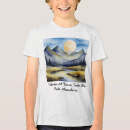 Camiseta Masc Juvenil Básica Amanhecer da Terra-2 T Shirt