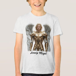 Camiseta Masc Juvenil Básica Arcanjo Miguel T Shirt