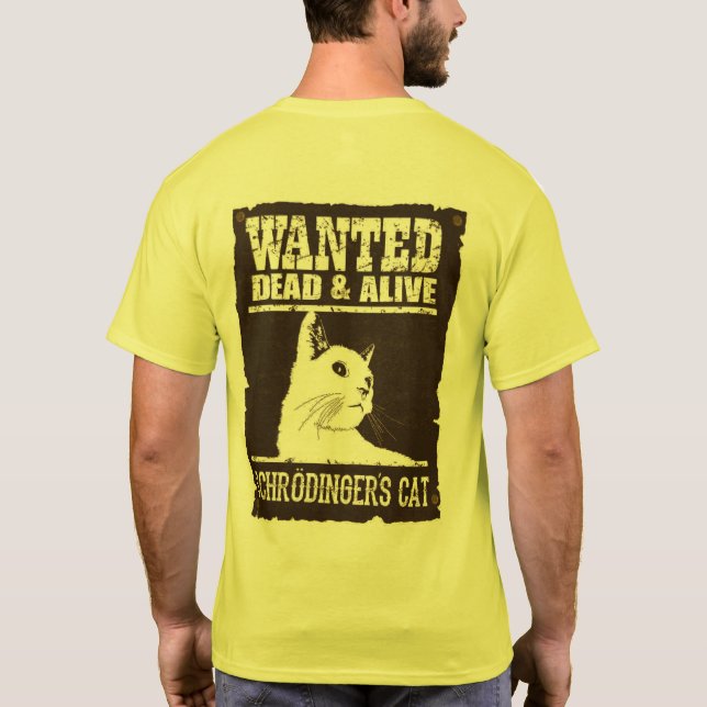 Camiseta Masc. Schrodinger's Cat - Light - Back T Shirt (Baksida)